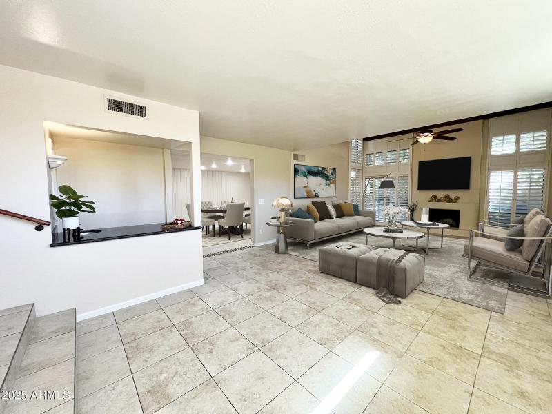 Virtual Staging - Family/Great Rm