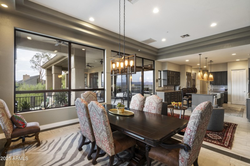 Spacious dining
