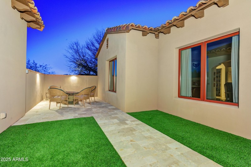 Back Patio Fire Pit Area