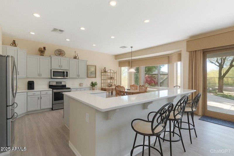 Kitchen renovation rendering