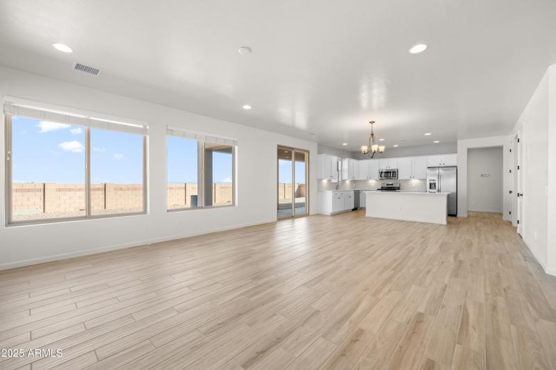 View from living room into Kitchen Vaque