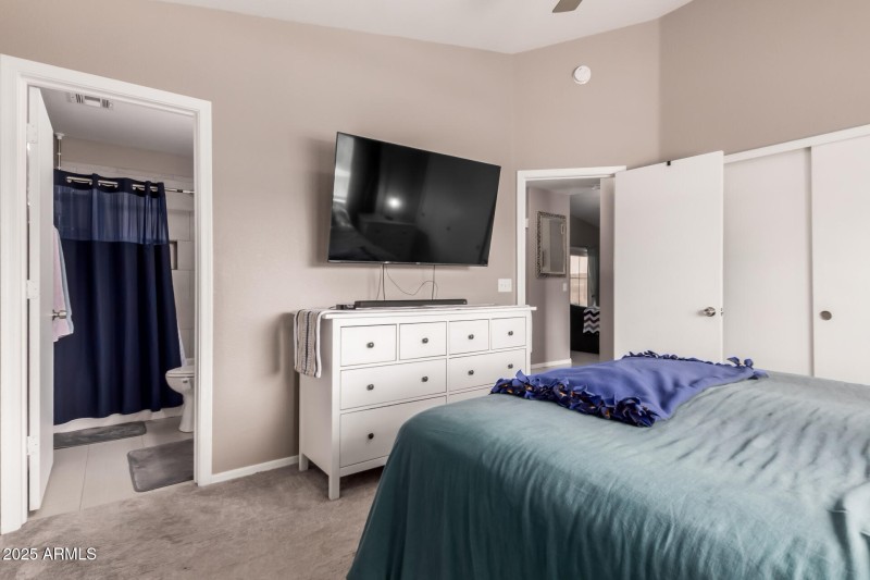 Primary w/ample closet and en suite