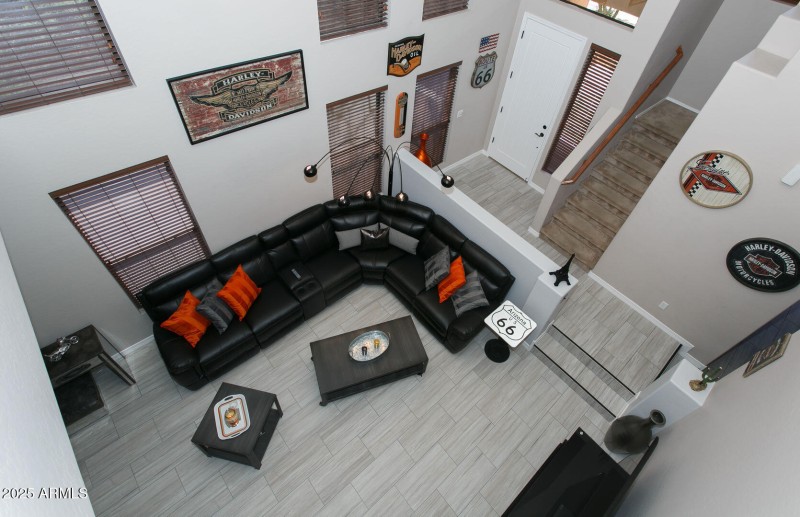 Livingroom ariel view
