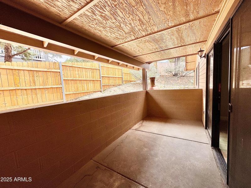 Covered Patio view 2