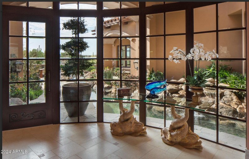 Living Room overlooking Entry Foyer