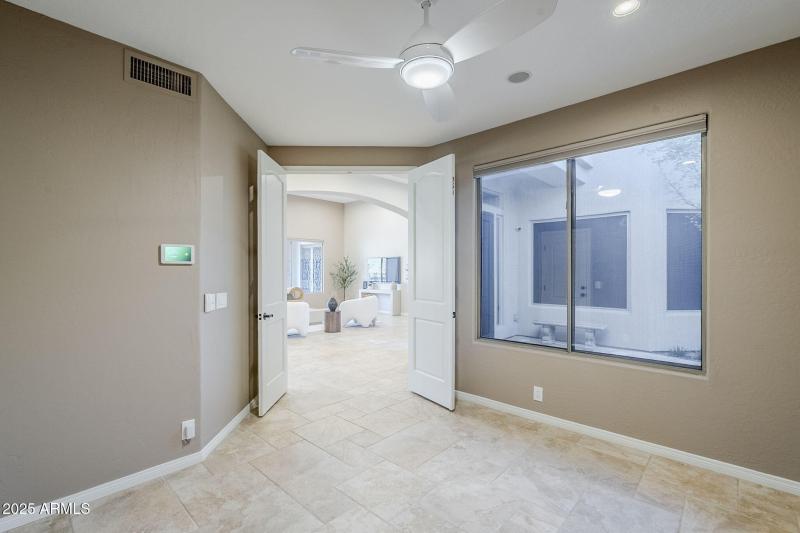 Office with walk-in closet