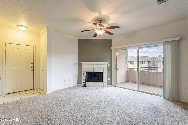 Living Room with Fireplace