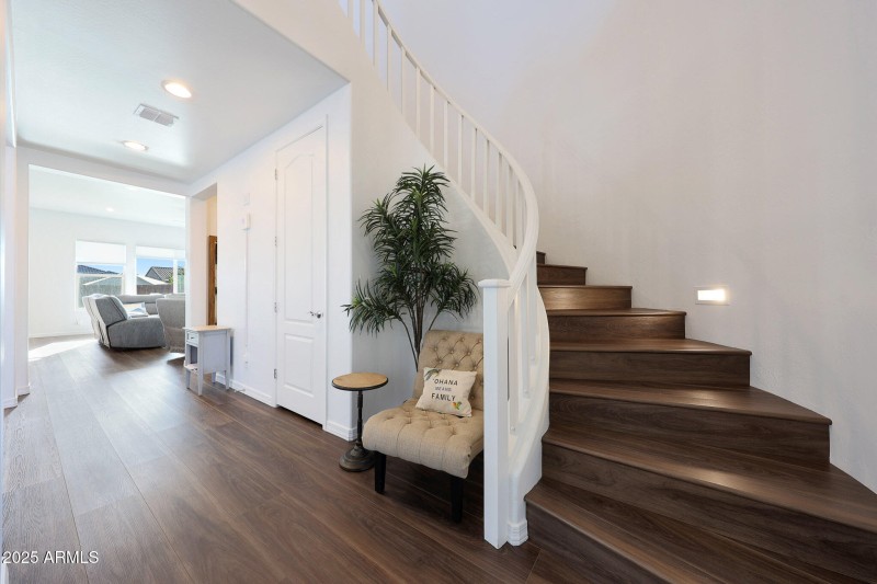 Foyer with Circular Staircase