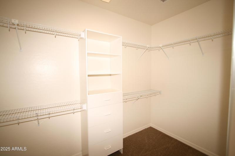 Primary walk in closet