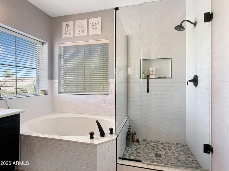 New Tiled Shower with tile to ceiling