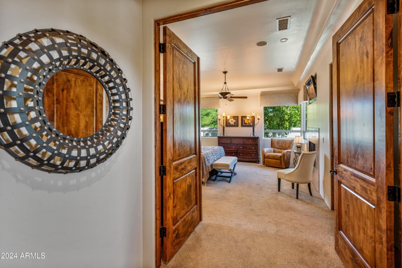 Double doors to primary suite