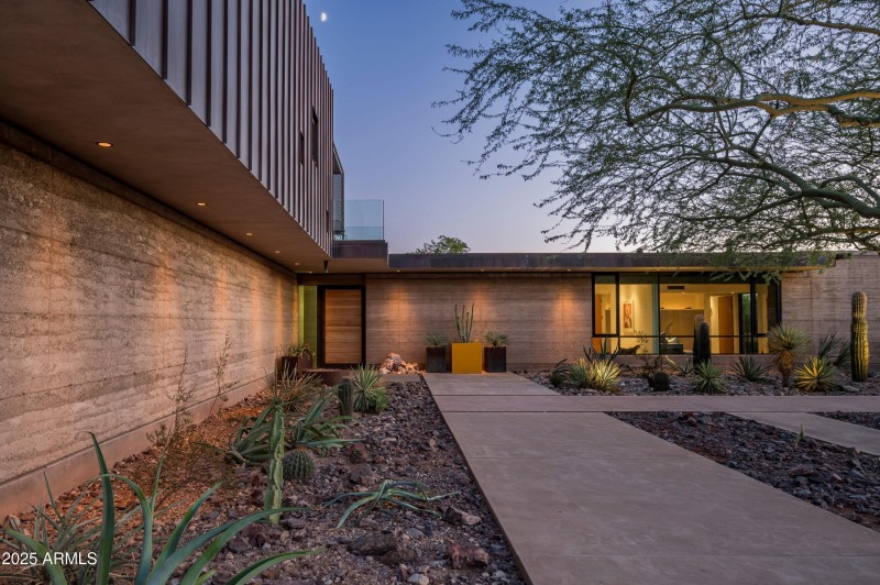 Rammed Earth and Copper elements