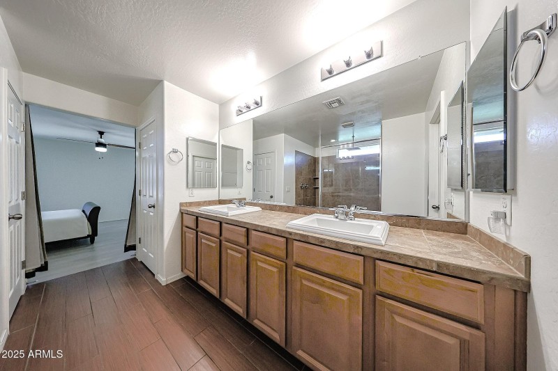 PRIMARY DUAL VANITY, TOILET RM, AND LINE