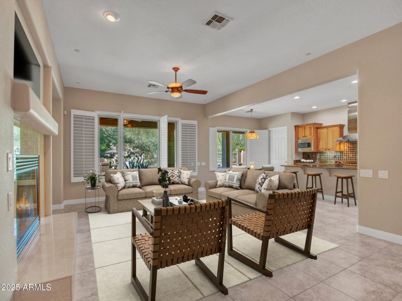 Virtually Staged Great Room