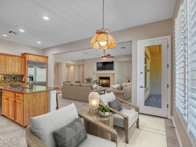 Virtually Staged Nook