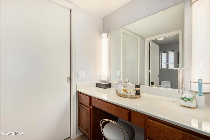 Master Bath Vanity to closet