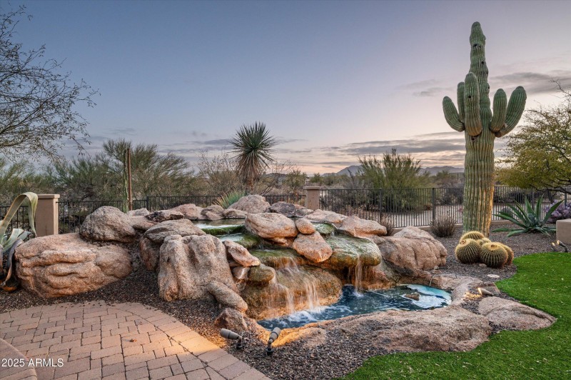 back patio water feature