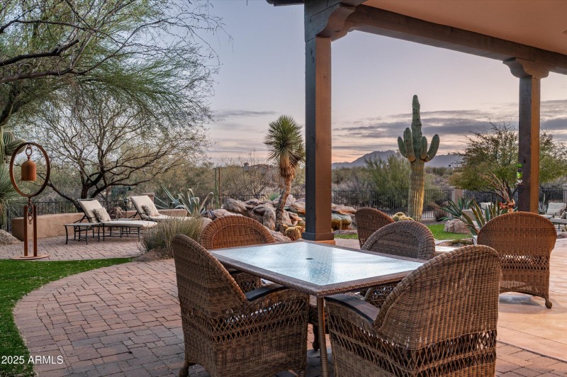 back patio eating area