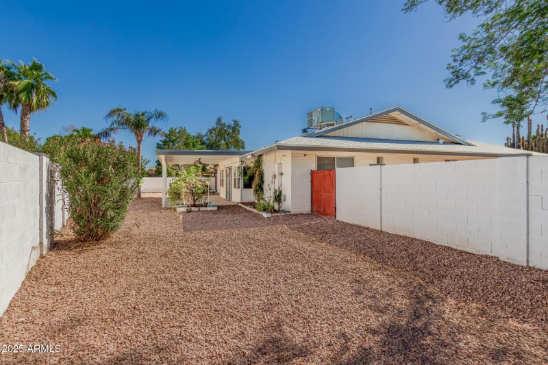 Backyard with Covered Patio
