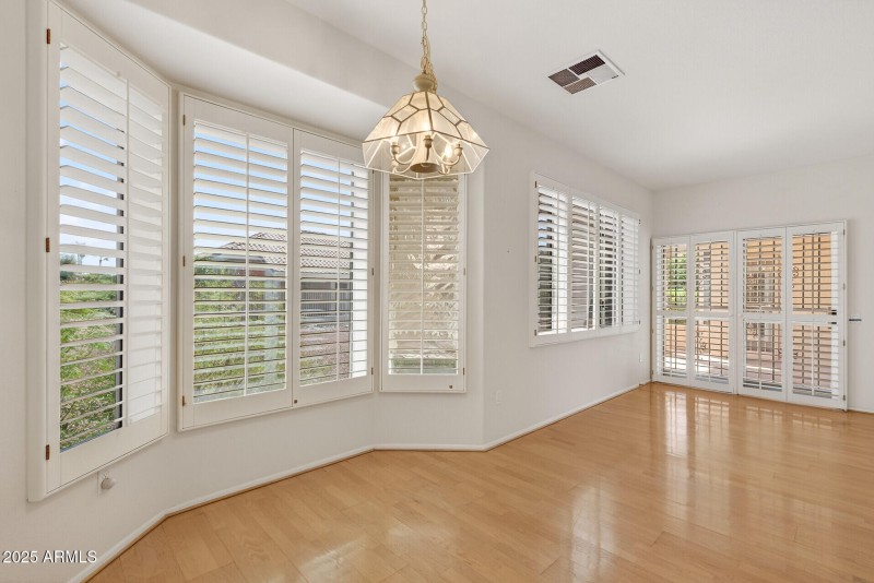 East Facing Breakfast nook