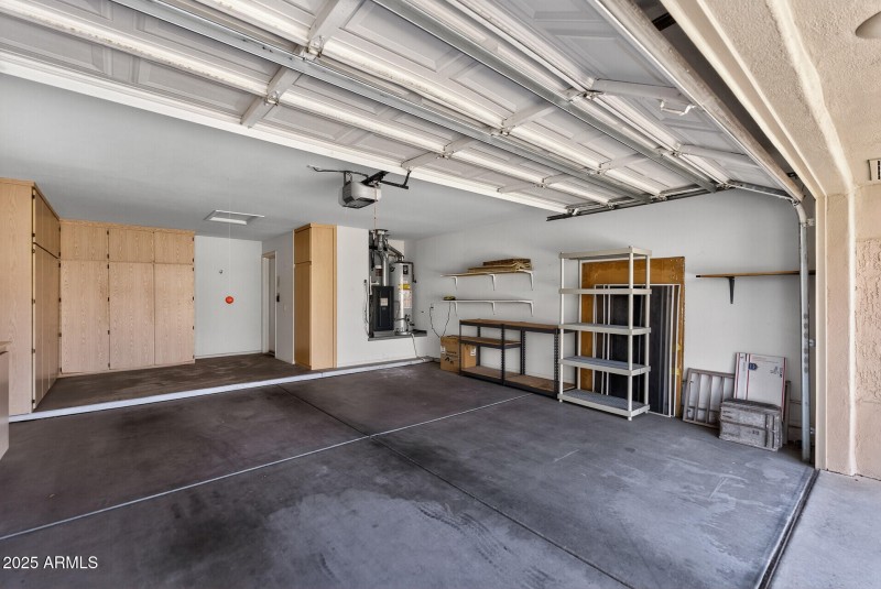 Garage with golf cart storage