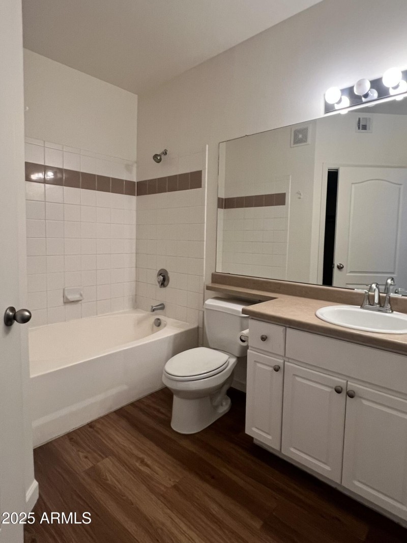 Bathroom with large sunken tub