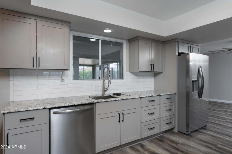 Stylish Kitchen with Granite Countertops