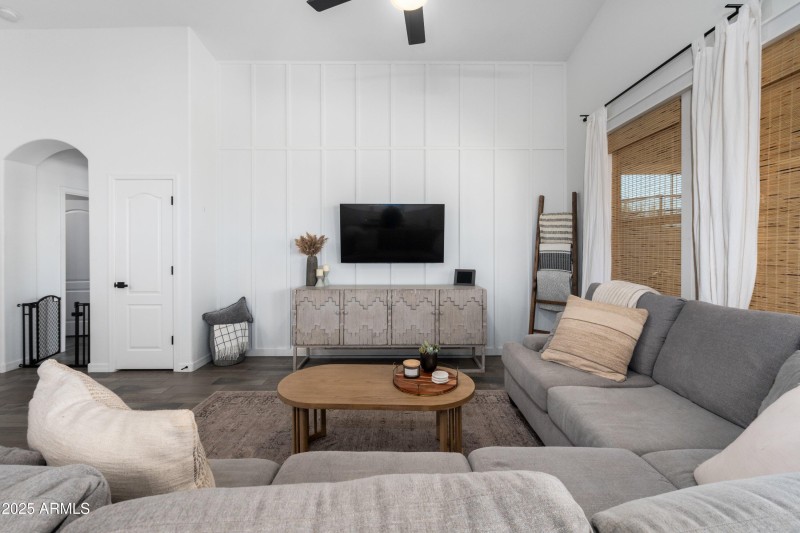 Living room view from dining room