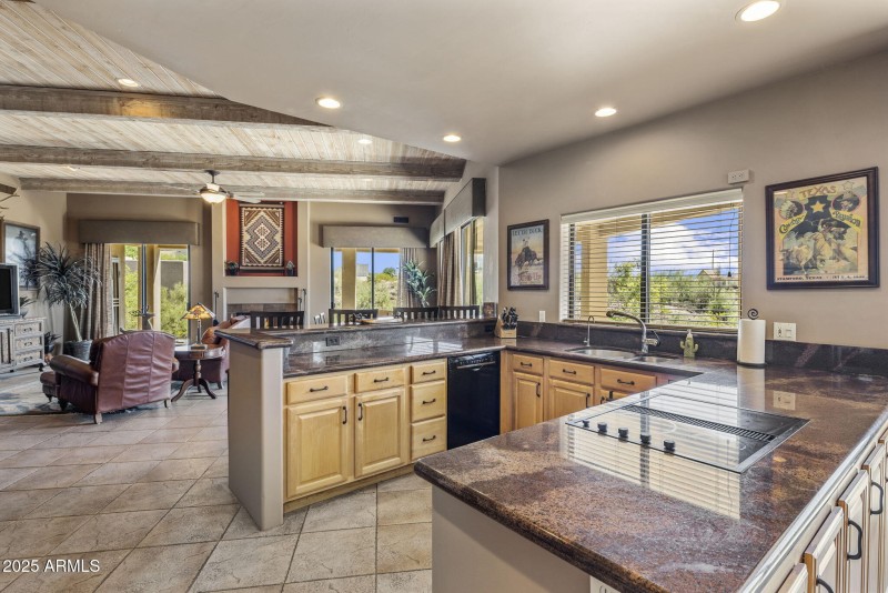 Kitchen towards great room