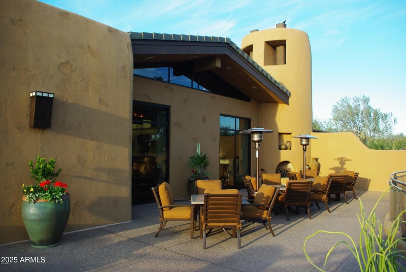 Clubhouse patio side