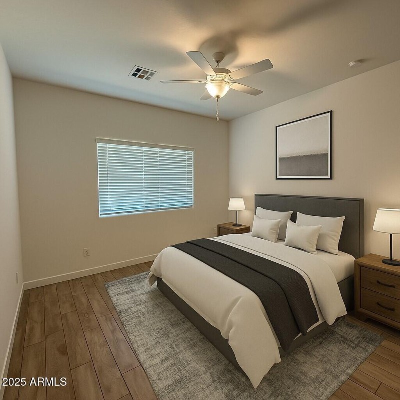 Virtual staged bedroom 2