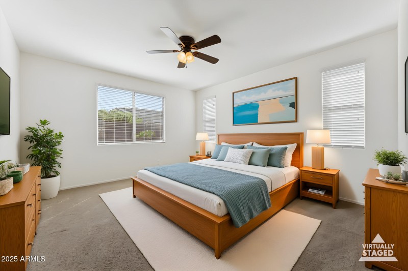 Primary Bedroom (staged)