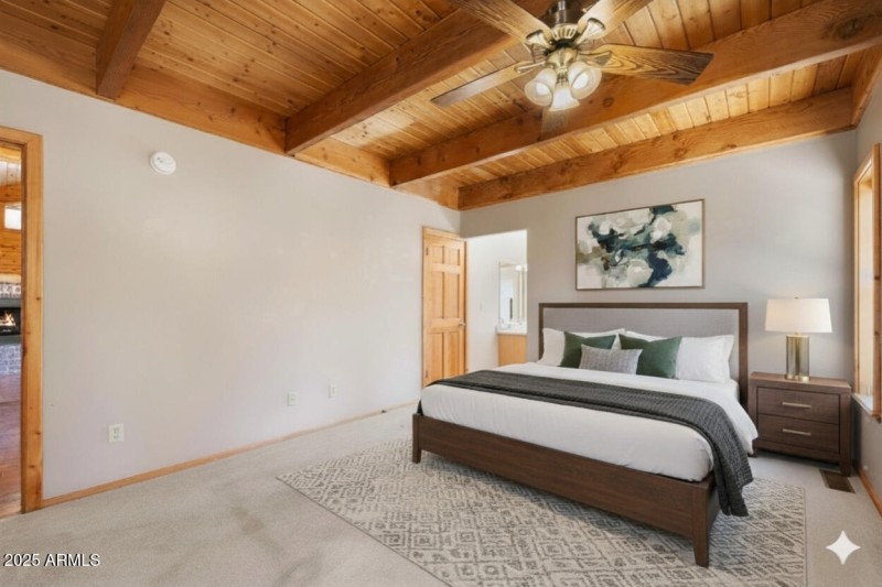 Primary Bedroom Staged