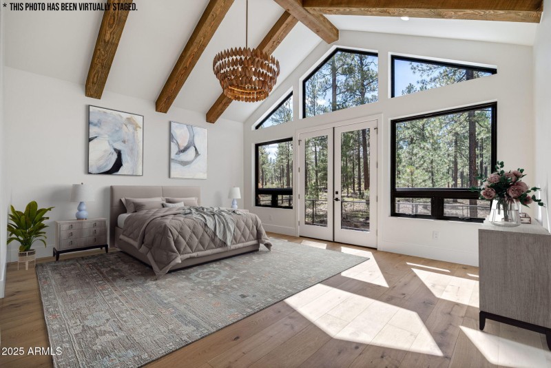 Digitally Staged Master Bedroom