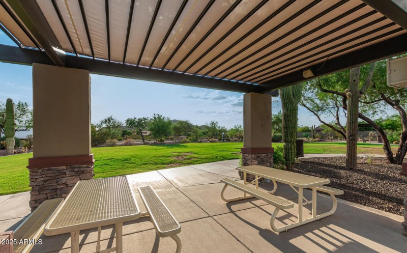 Covered Picnic tables