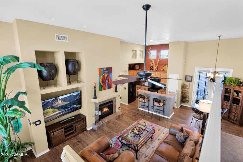 View from loft space