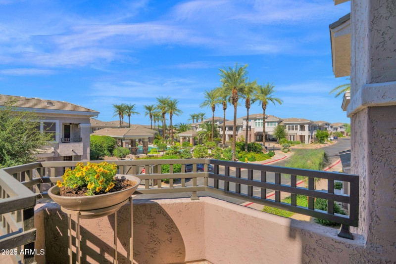 Front patio with views