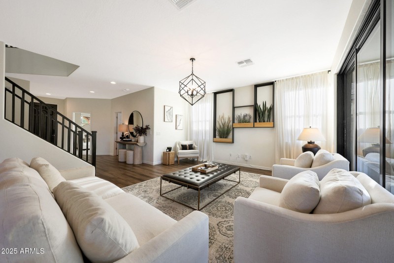 View towards the staircase