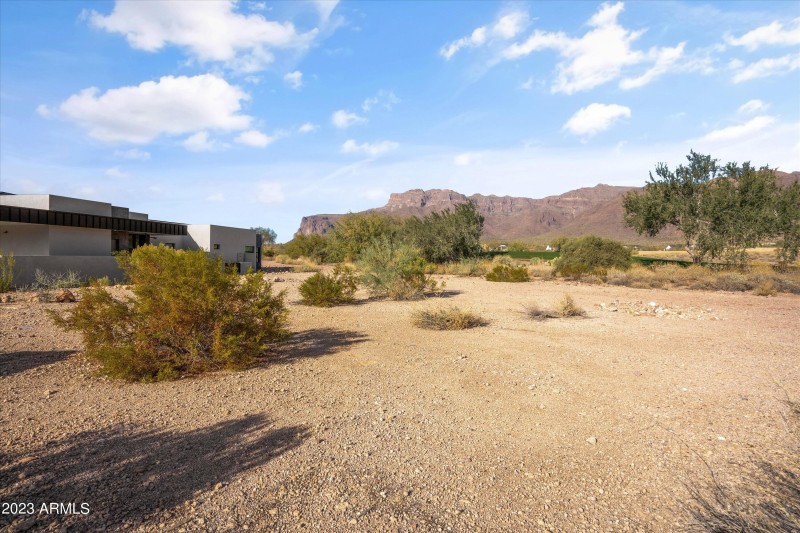 view from back of lot