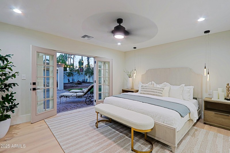 Primary bedroom with separate exit