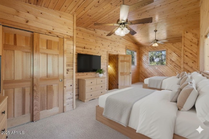 Virtually Staged Guest Bedroom