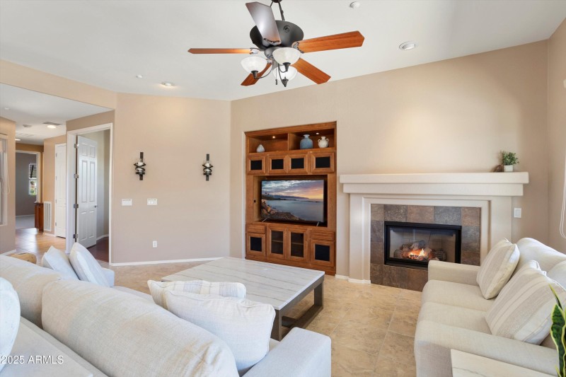 COZY SEATING AT THE MEDIA VIEWING AREA