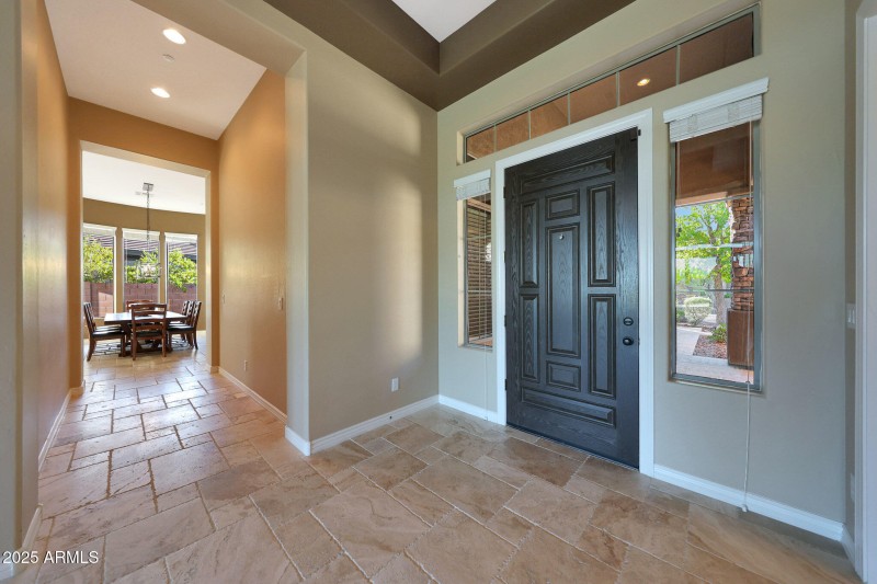 Hall from entry to kitchen and BRs 3-5