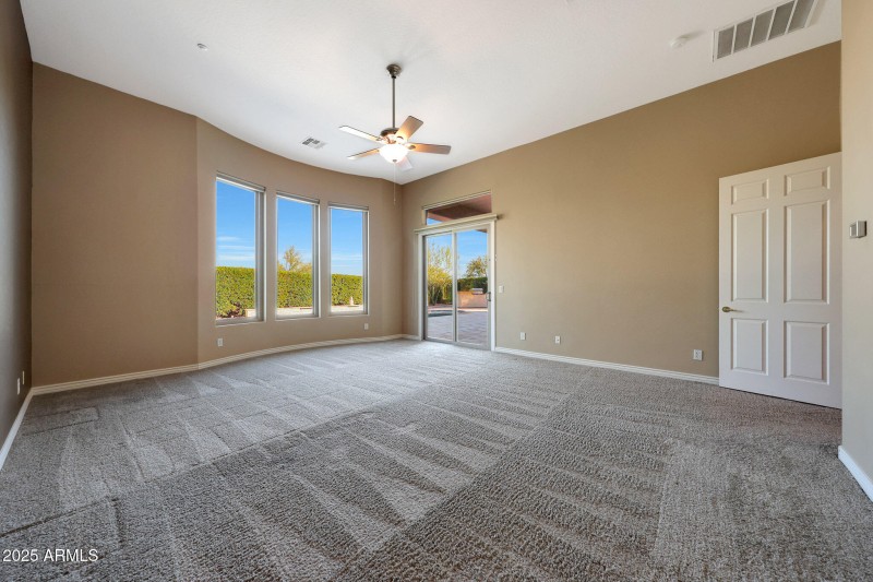 OS with huge windows and sliding doors