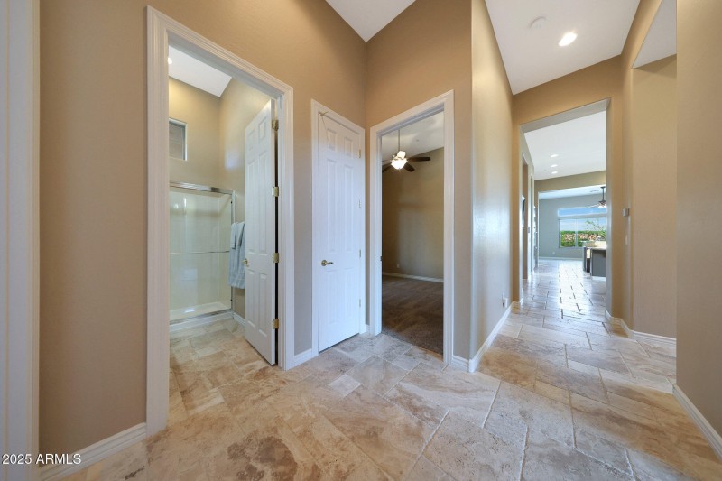 Hall from bedrooms to kitchen