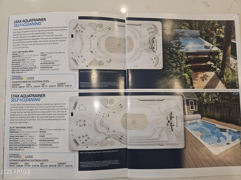 swim spa brochure