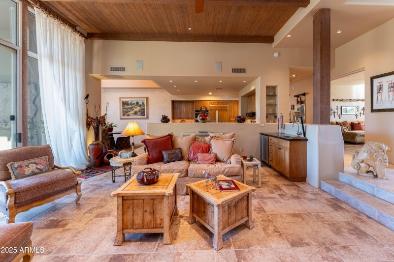 Living Area to Kitchen