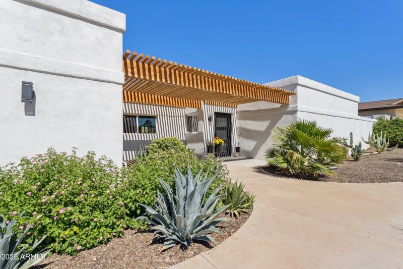 Walkway to the front door