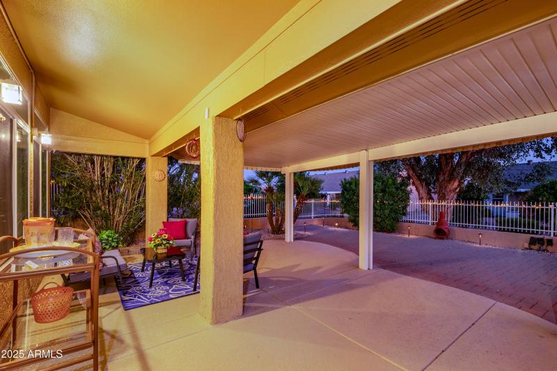Double Covered Back Patio
