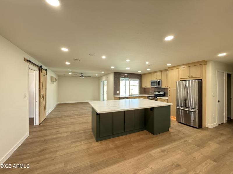 Enlarged, Open Kitchen